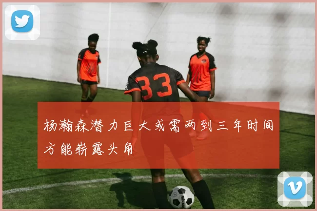 杨瀚森潜力巨大或需两到三年时间方能崭露头角
